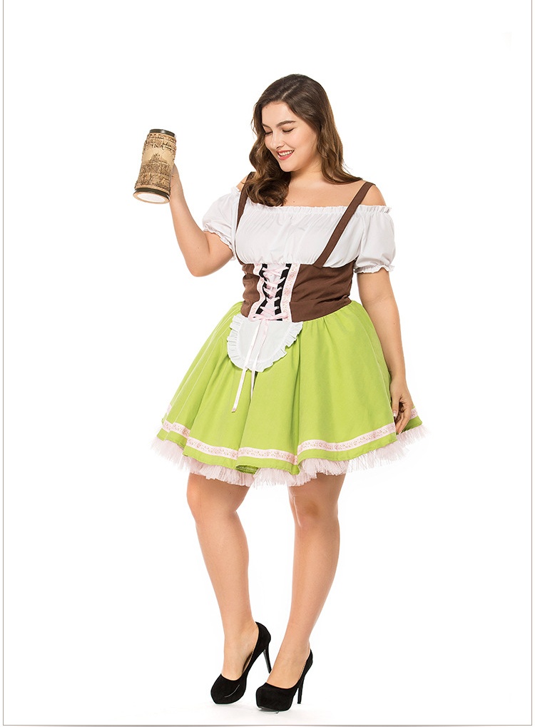 Женский костюм платье Октоберфест Dirndl Карнавал Баварская мини-горничная на шнуровке.